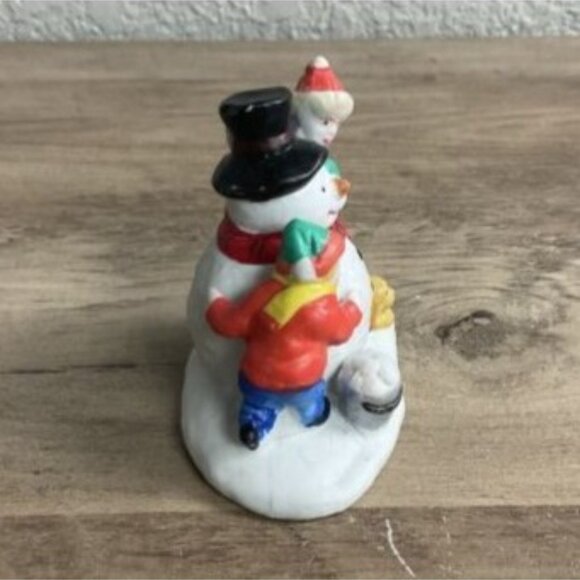 1994 Lemax Dickensvale Porcelain Finishing Touches Snowman Figurine - Picture 2 of 8